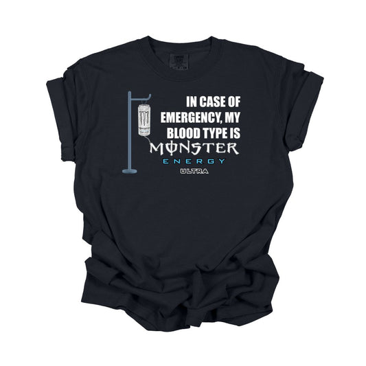 In Case of Emergency - White Monster Tee