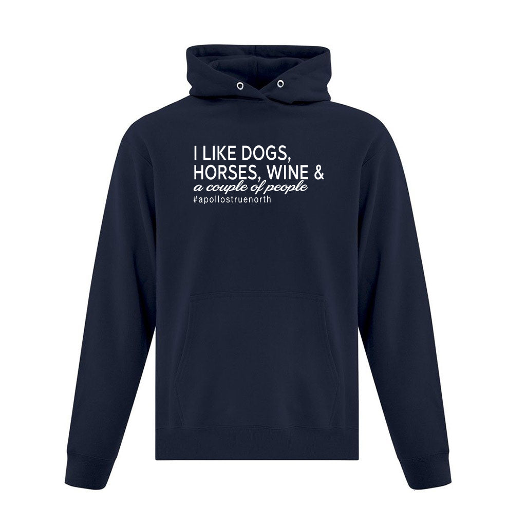 I like Horses, Dogs, Wine and a Couple of People | Elite Hoodie