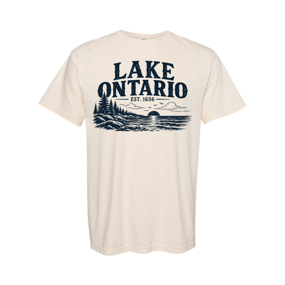 Lake Ontario Est 1656 shirt vintage Canadian Lake Ontario graphic tee