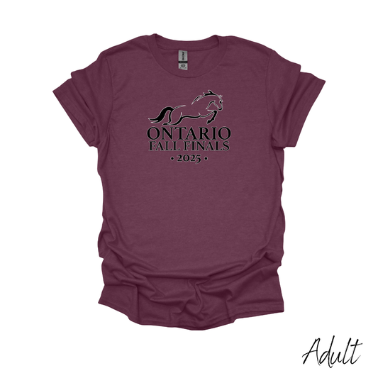 2025 Ontario Fall Finals Adult T-Shirt - Heather Maroon