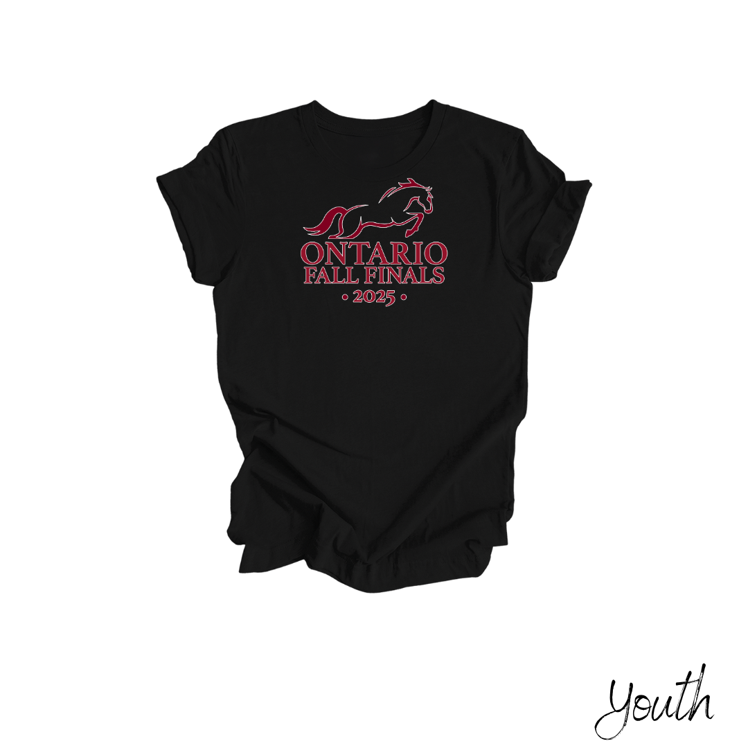 2025 Ontario Fall Finals Youth T-Shirt - Black
