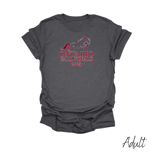 2025 Ontario Fall Finals Adult T-Shirt - Dark Heather Grey