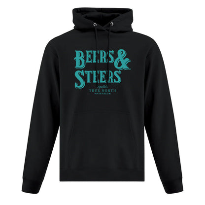 Sweat à capuche bières et bœufs