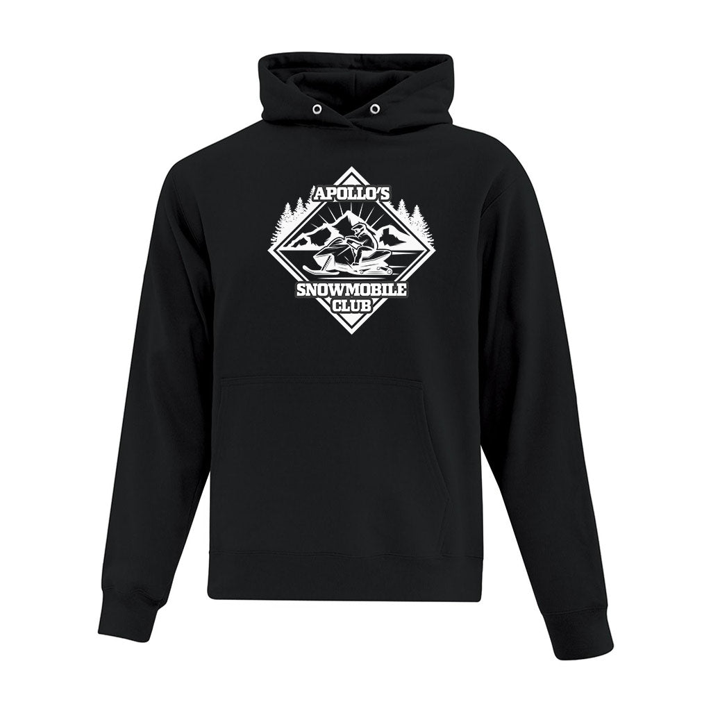 Sudadera con capucha del club de motos de nieve con forma de diamante