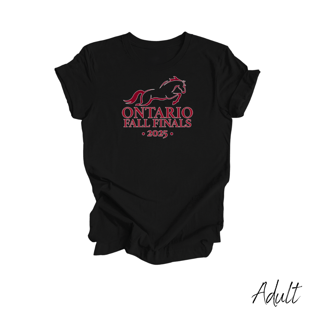 2025 Ontario Fall Finals Adult T-Shirt - Black