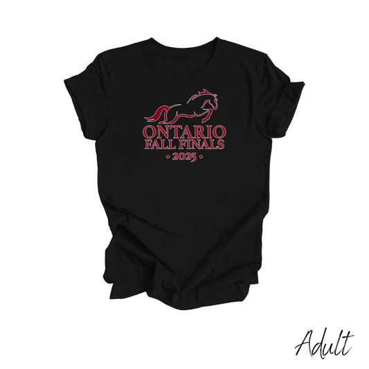 2025 Ontario Fall Finals Adult T-Shirt - Black