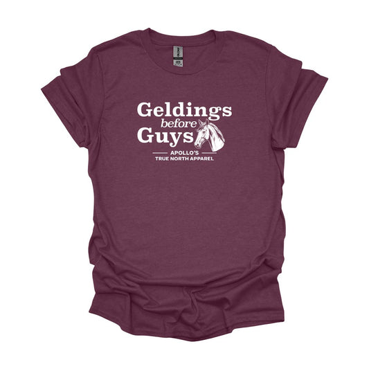 Geldings before Guys Adult Unisex Tee