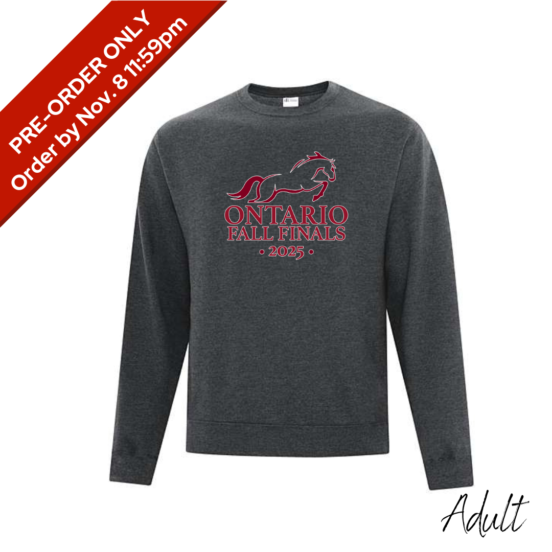 2025 Ontario Fall Finals Adult Crewneck Sweater - Dark Heather Grey