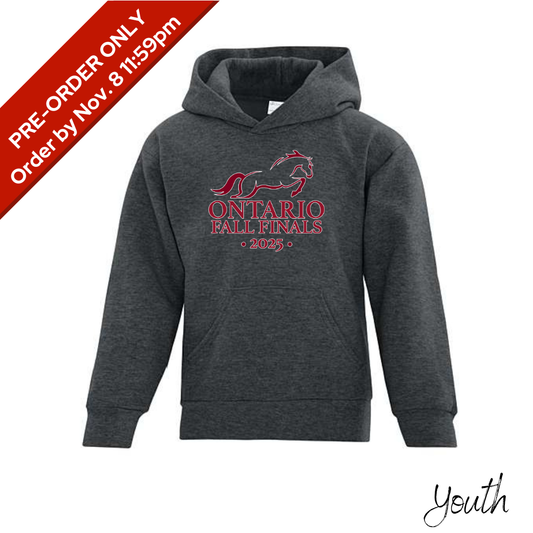 2025 Ontario Fall Finals Youth Hoodie - Dark Heather Grey
