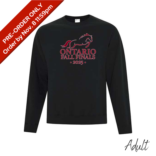2025 Ontario Fall Finals Adult Crewneck Sweater - Black