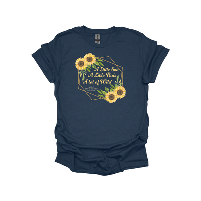 Camiseta unisex para adultos con flores silvestres