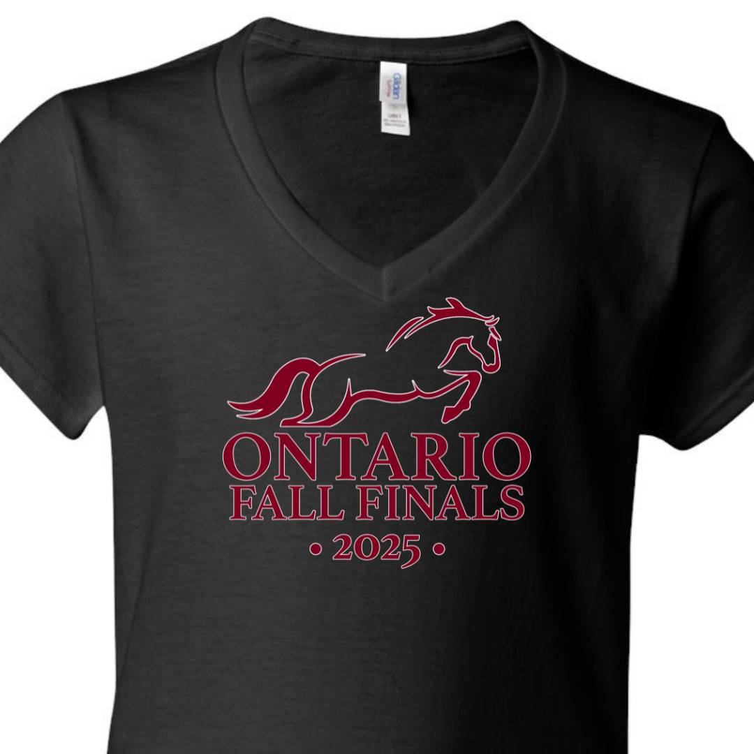 2025 Ontario Fall Finals Adult V-Neck T-Shirt - Back