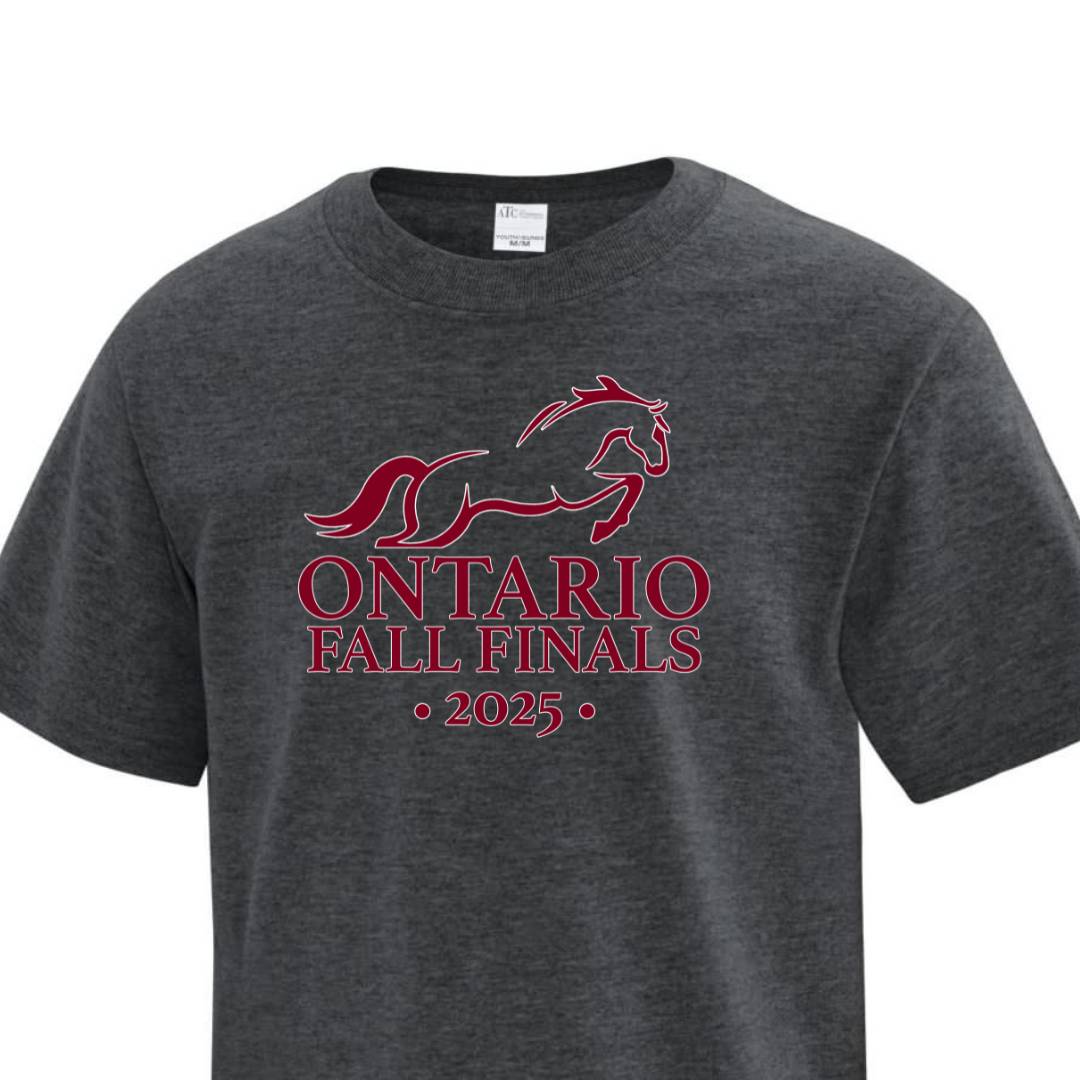 2025 Ontario Fall Finals Youth T-Shirt - Dark Heather Grey