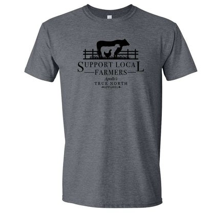Camiseta de apoyo a los agricultores locales