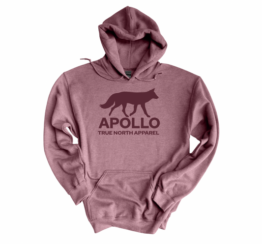 Apollo Wolf Hoodie - Dusty Rose