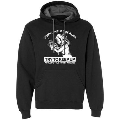 Weld Like A Girl Two-Tone Hoodie